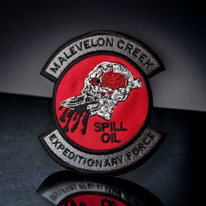 Hell Divers, MALEVELON CREEK Oil Spill Patch 5.14 x 4.66 3 Options Available image 7