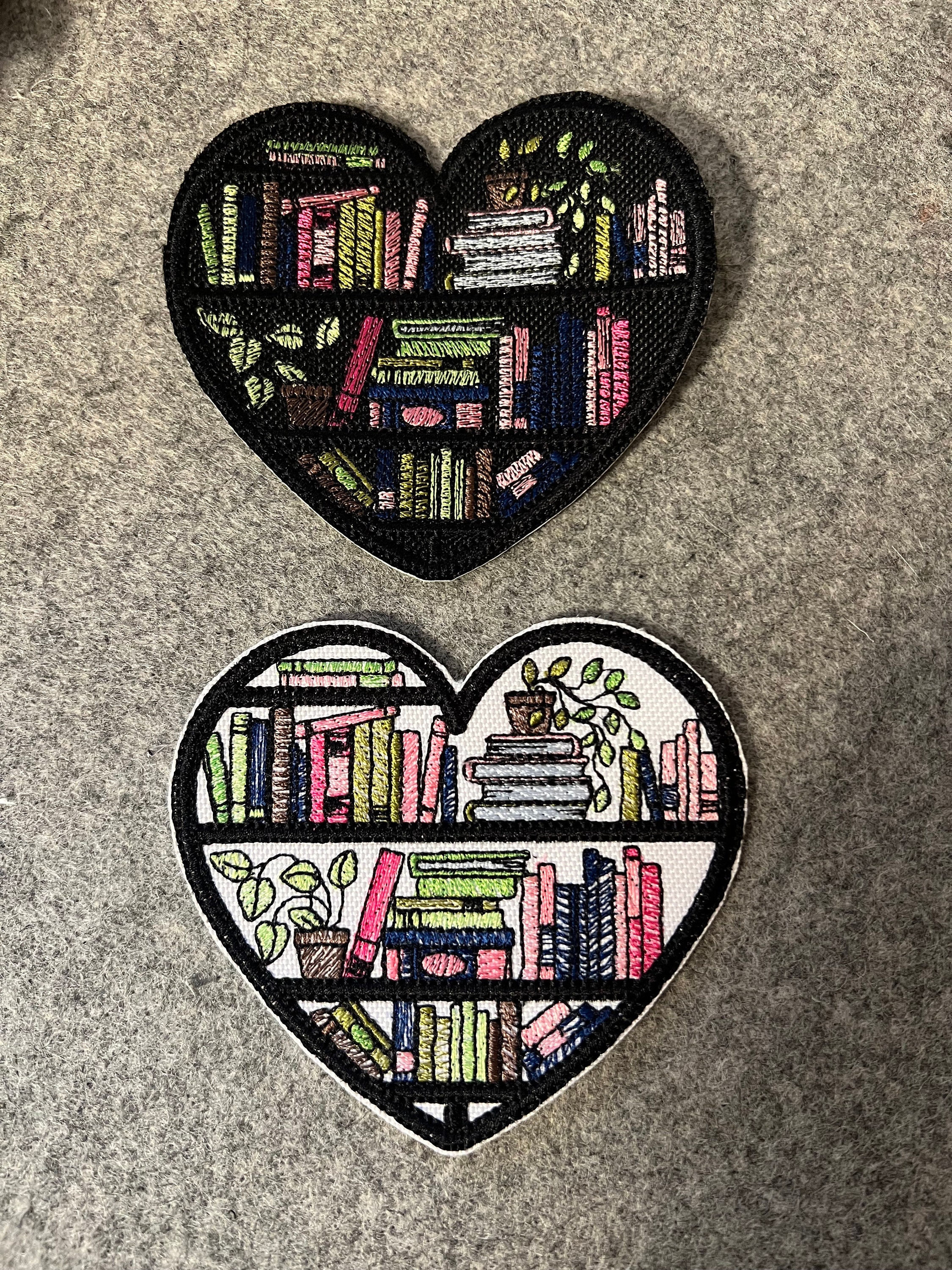 Bookshelf Heart Iron-on Patch – BXSIE