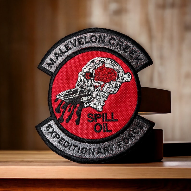 Hell Divers, MALEVELON CREEK Oil Spill Patch 5.14 x 4.66 3 Options Available image 10