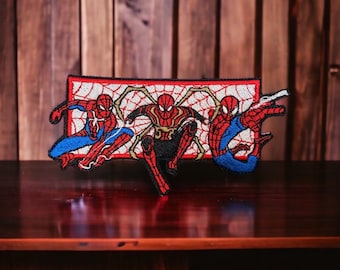 Spiderman Patch Iron on Embroidered Badge Patch Spider 