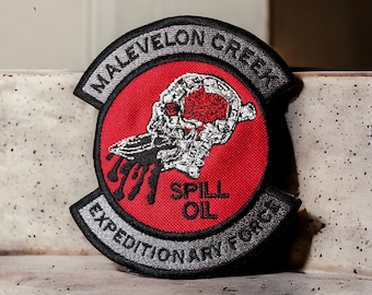 Hell Divers, MALEVELON CREEK Oil Spill Patch - 5,14" x 4,66" - 3 opties beschikbaar