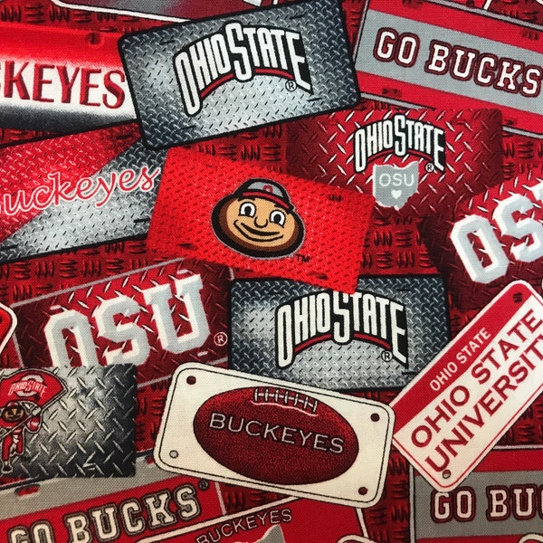 OSU Mask / Ohio State University Mask / Brutus / Fan / License Plate/ Go Bucks / Buckeyes