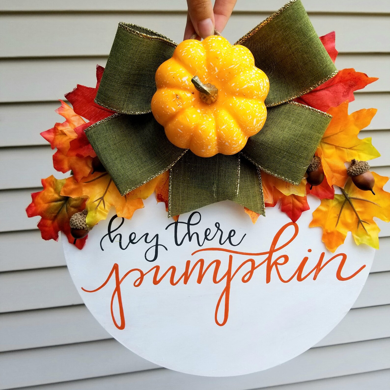 Round Seasonal Door Signs Winter Fall Spring Summer Hand Etsy