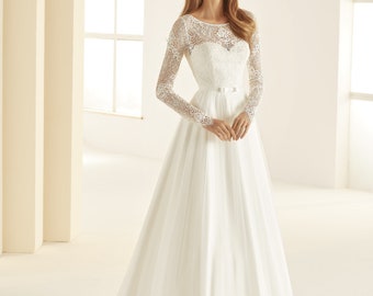 simple elegant wedding gown