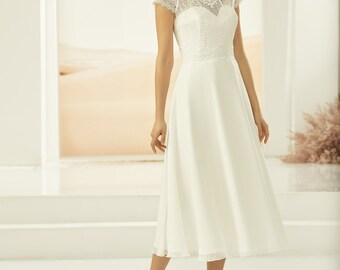plus size bridal gowns tea length