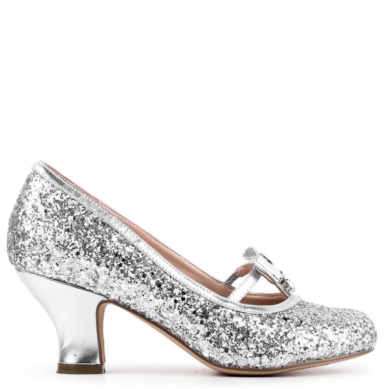 silver wedding shoes low heel uk