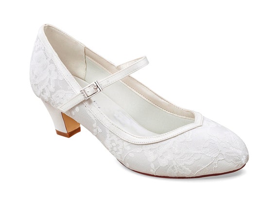 Buy > wedding dress shoes low heel > in stock
