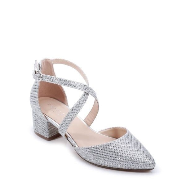IDIFU Women's Cookie-LO Low Block Heels Chunky Sandals Ankle Strap Wedding  Dress Pump Shoes(Silver Glitter, 7.5) - Yahoo Shopping