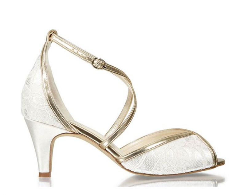 gold heels for wide feet