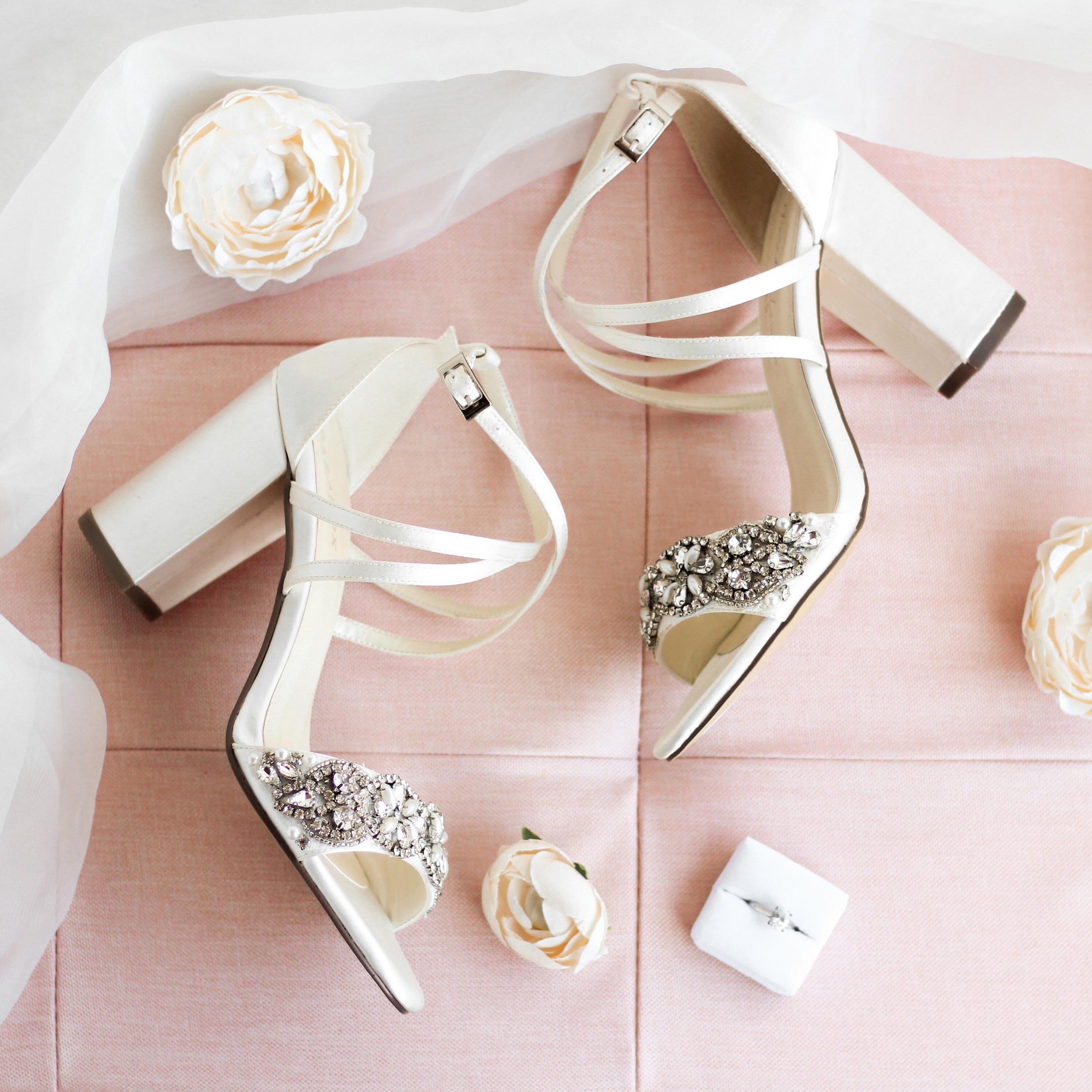 Velvet Wedding Shoes in Blush | Greek Chic Handmades