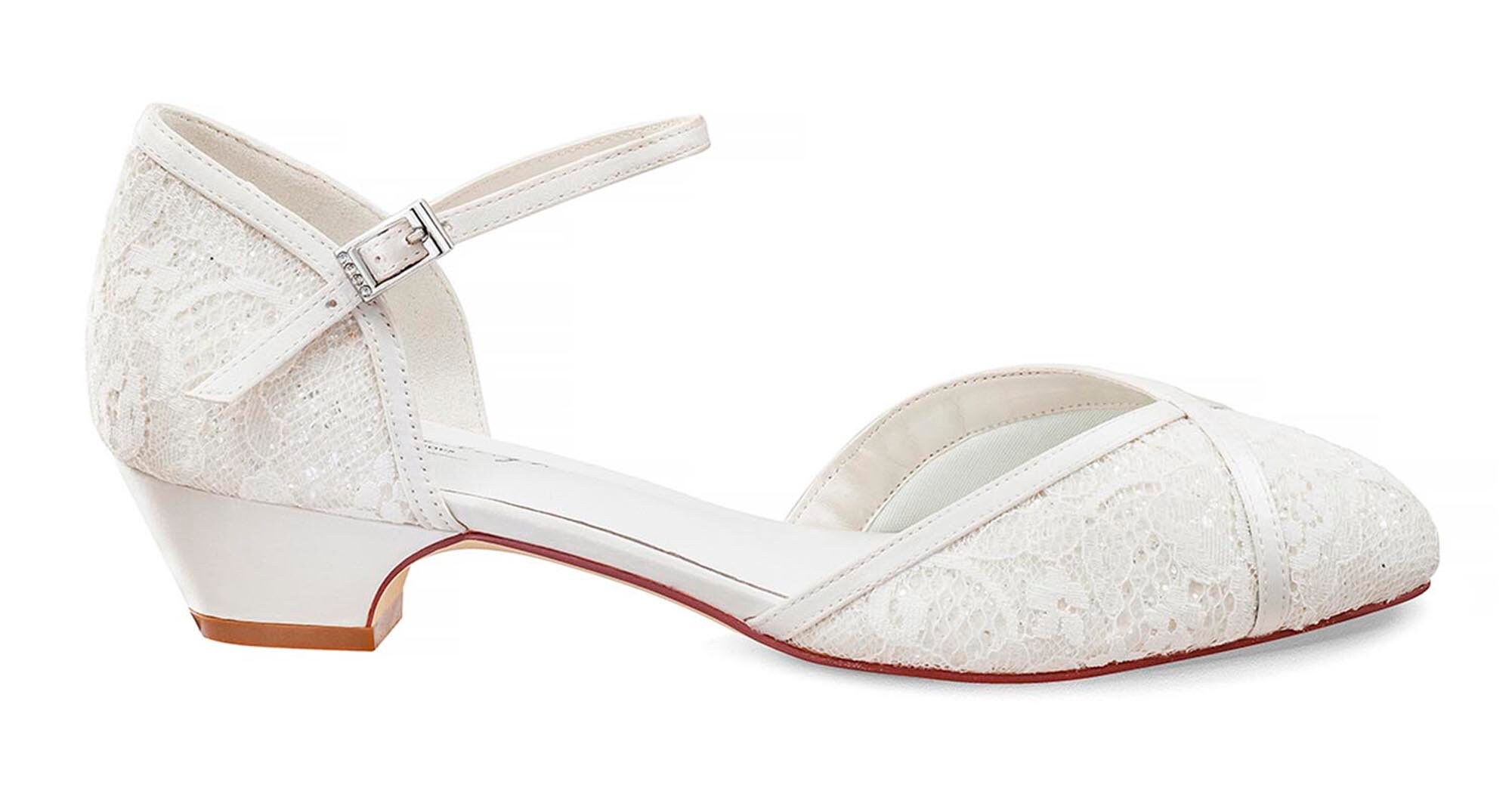Ivory Sequin Glitter Lace Juno
