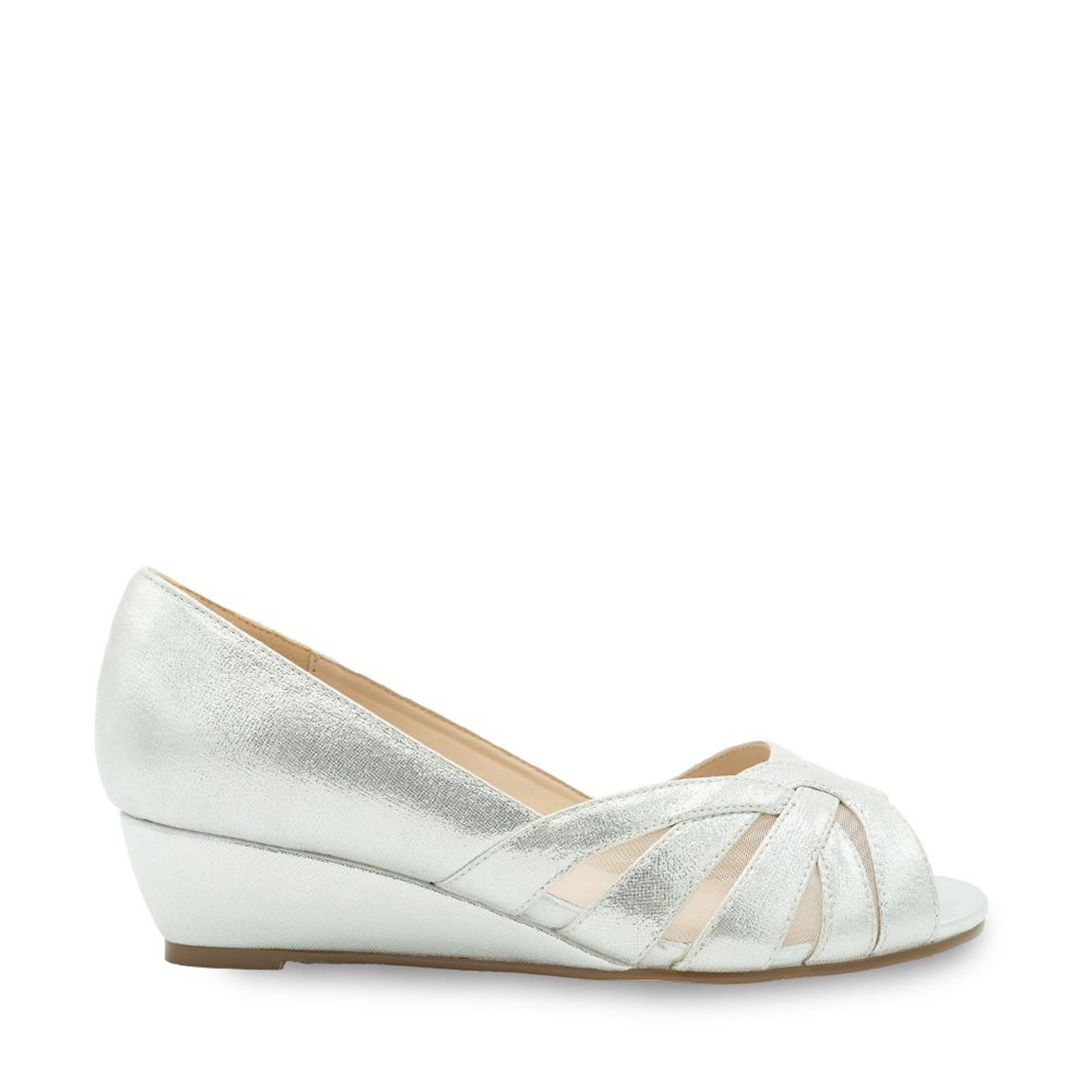 Silver Wide Fit Shoes, Ladies Wedge Heel Shoes, Evening Arty Shoes, Low Wedge  Heels, Cruise Shoes, Navy Shoes, Special Occasion Shoes, - Etsy Norway, image size:2500x2500