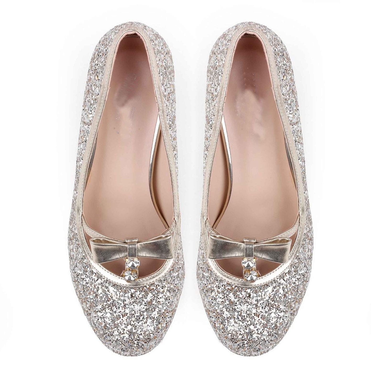 Low Heel Champagne Glitter Vintage Inspired Shoes Wedding - Etsy UK