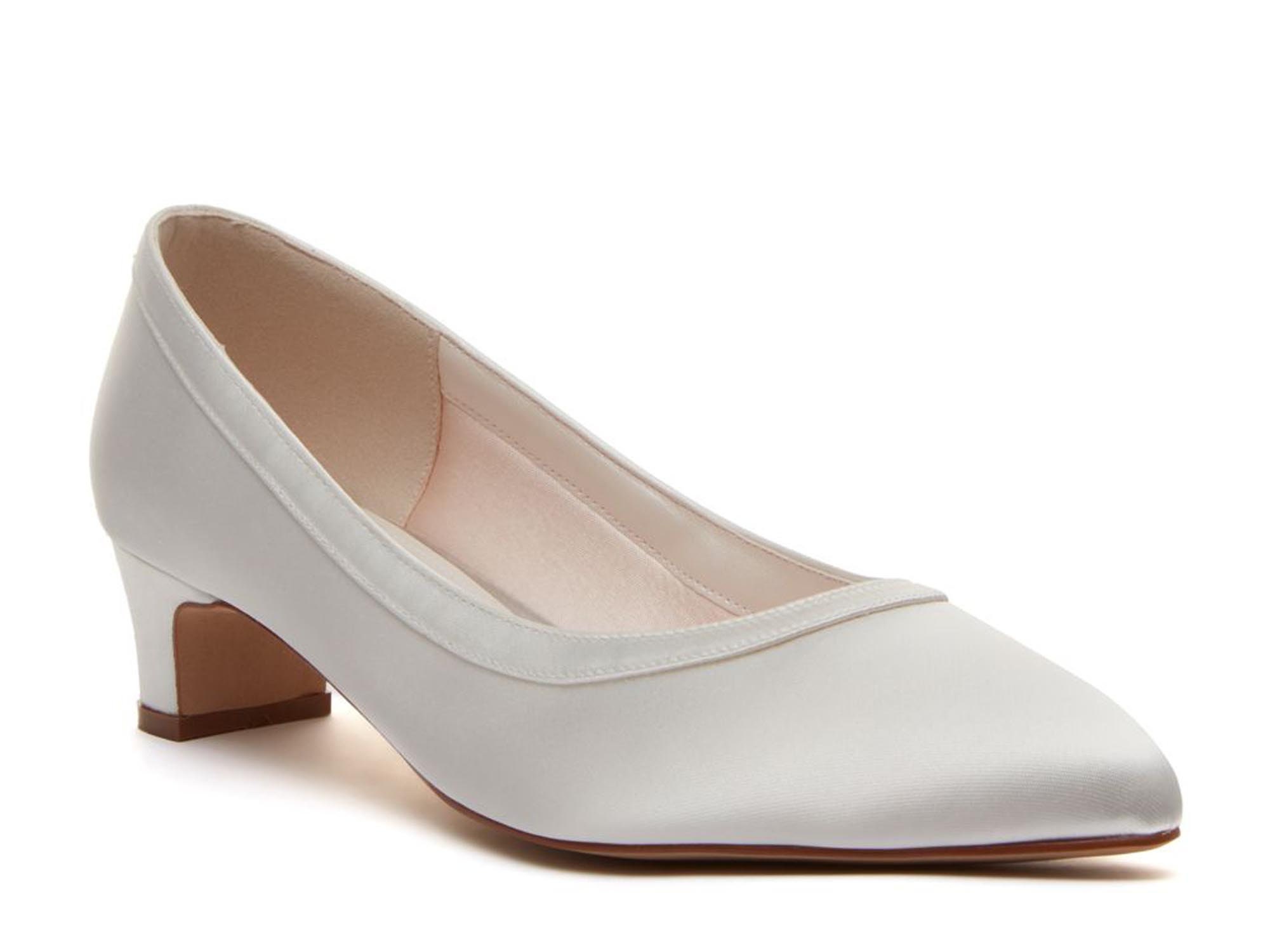 wide fit satin wedding shoes
