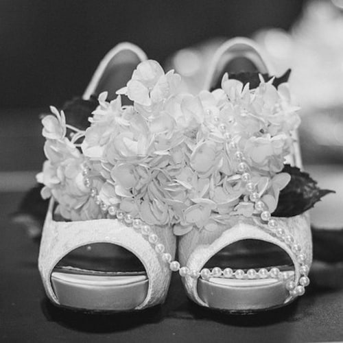 Sapalle Wedding Party Shoes - Sparkly Crystal Mid-Heel Sandals With Peep Toe & Ankle Strap, Wide Width Available