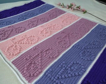 Bicycle Bobble Blanket Crochet Pattern