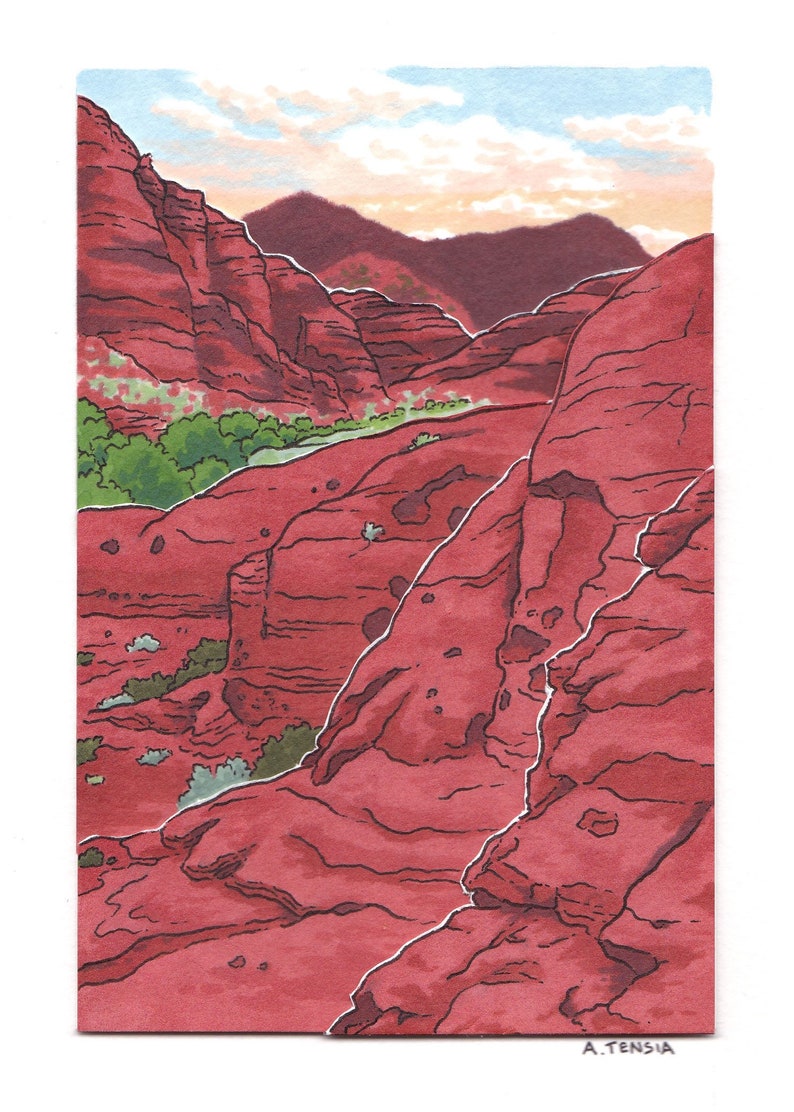 Red Cliffs print image 1