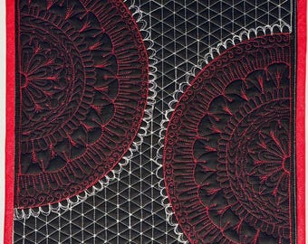 Handmade Mandala Art Quilt