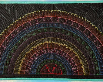 Handmade Mandala Art Quilt
