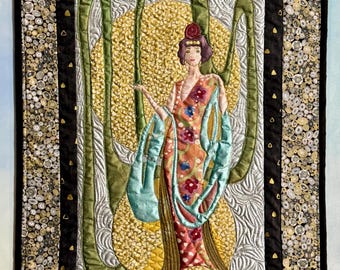Handmade Art Quilt Wall Hanging