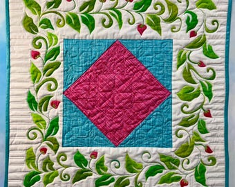 Handmade Art Quilt Wall Hanging