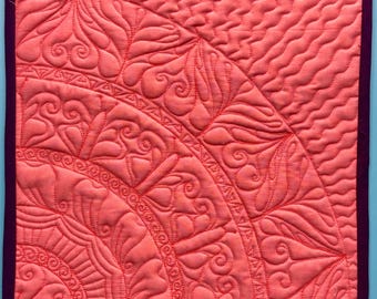 Handmade Mandala Art Quilt Wall Hanging