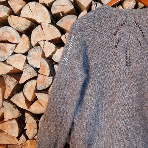 Alpaca Women Sweater. Lace Pullover.Soft Wool Sweater. Boho Sweater. Loose Alpaca Openwork Sweater.Cable Knit Sweater.Cotton Alpaca Sweater