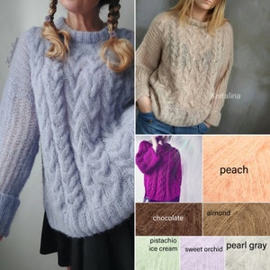Peut inclure: Un assortiment d'&eacute;chantillons de fil de diff&eacute;rentes couleurs, notamment pistache glac&eacute;e, orchid&eacute;e douce, gris perle, p&ecirc;che, amande et chocolat. Le fil est doux et moelleux, parfait pour le tricot ou le crochet.