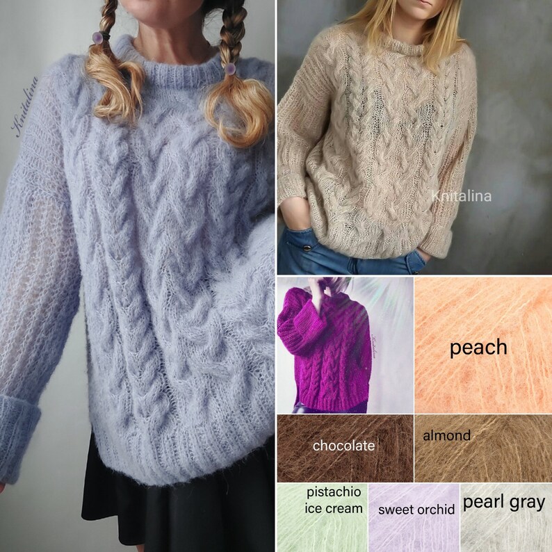 Peut inclure: Un assortiment d'&eacute;chantillons de fil de diff&eacute;rentes couleurs, notamment pistache glac&eacute;e, orchid&eacute;e douce, gris perle, p&ecirc;che, amande et chocolat. Le fil est doux et moelleux, parfait pour le tricot ou le crochet.