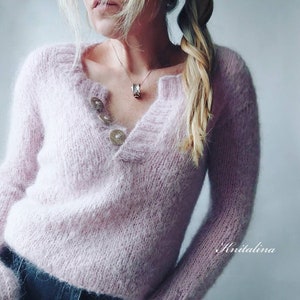 Willow Alpaca Merino Wool Sweater Lilac