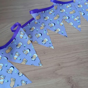 Guinea Pig, Bunting, Guinea pig owner gift, home decor, purple