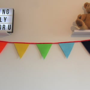 Rainbow Bunting, Felt bunting, Re-useable party decorations, birthday bunting