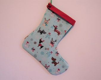 Dog Christmas Stocking, Personalised Christmas Stocking, Children's Christmas Stocking, Family Stocking, Dinosaurs