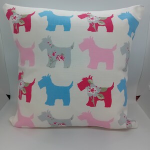 Cojín para perros, perro escocés, westie, lindo cojín, idea de regalo para amantes de los perros