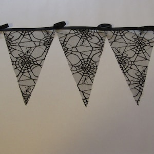 Halloween, halloween decorations,  Spiders web, Gothic, Black, Party Decor, Photo prop,  goth, home decor, fabric bunting