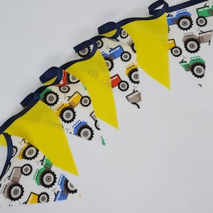 Tractor bunting, Tractors, Boys bunting, fabric bunting, Boys Nursery bunting, Farmyard