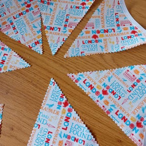 Wimpelkette mit Paddington, Stoffgirlande, Stoffgirlande, Stoffgirlande