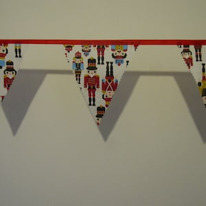 Christmas Bunting - Xmas Bunting - Handmade - Christmas decorations - Re usable - Nutcracker
