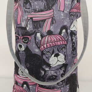 Tote Bag, Dogs, Shopper, Reversible, Re usable