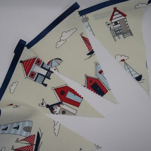 Beach hut bunting, Outdoor Bunting, Garden bunting, outdoor decoration