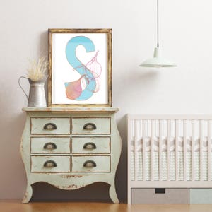 S is For Shallot - Instant download wall decor