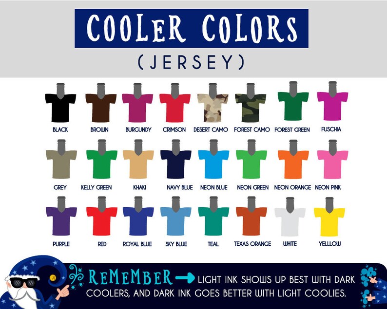 J-NewYear01 Happy New Year Jersey Cooler Double Side Print