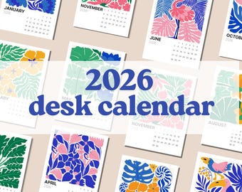 Matisse Inspired Calendar Printable