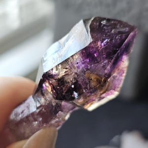 AAA Smoky Amethyst Scepter, Double Terminated Collector Specimen