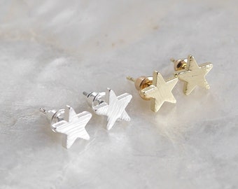 Star stud earrings small, earrings star mini, minimalist gold stud earrings, star stud earrings, small stud earrings silver, gold