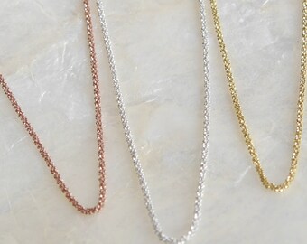 Silver chain gold chain rose gold chain diamond 925, delicate short silver chain gold rose gold, bridesmaids,wedding jewelry,friendship