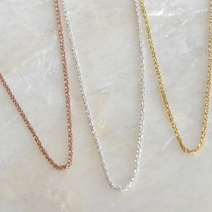 Silver chain gold chain rose gold chain diamond 925, delicate short silver chain gold rose gold, bridesmaids,wedding jewelry,friendship