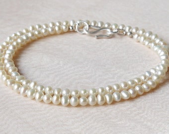 Collier noble de perle, bijoux de mariée, collier court de perle, mariage, bijoux de perle, perles d'eau douce, bijoux de mariage