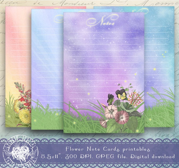 4x6 Writing Paper 4x6 Stationery Paper Printable Note Paper | Etsy