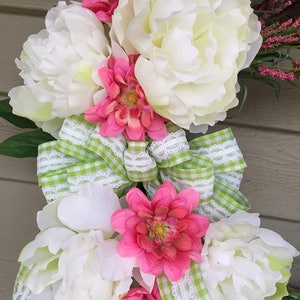 Spring Wreath for Front Door Summer Wreath Housewarming Gift Spring Decor Easter Decor Mothers Day Gift Easter Wreath Floral Wreath image 6